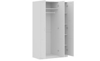 Шкаф трехдверный распашной Пегас с наполнением цвет белый. От фабрики шведской икеа.