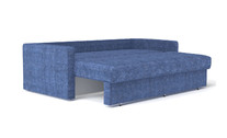 Евро-тахта Мишель-1. Легкая трансформация дивана в положение «кровать». Выкатной механизм имеет два уровня раскладывания – положение «диван» и положение «кровать». 
